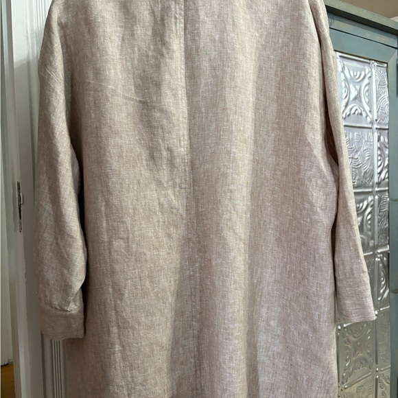 Coldwater Creek Beige Linen Jacket/Cardigan - Picture 3 of 5